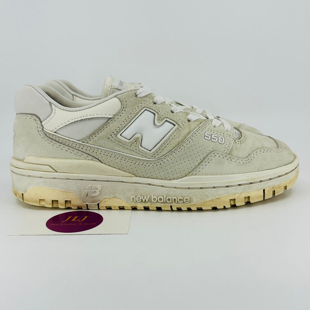 New Balance Women's 550 Sneakers 'Sea Salt Macadamia Nut' BBW550PA Size 8.5